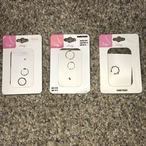 NEW Faux Nose Rings(: